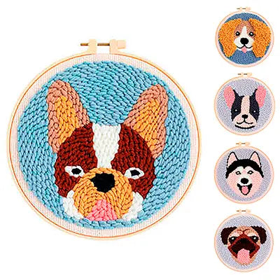 Kit de bordado Doggy Threads