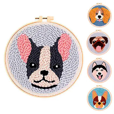 Kit de bordado Doggy Threads