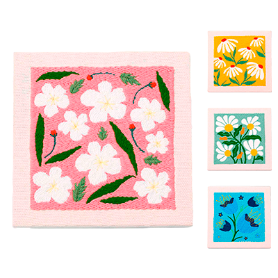 Stickset mit CalmStitch-Fäden 