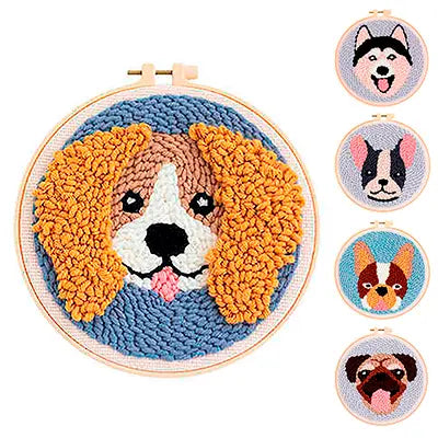 Kit de bordado Doggy Threads